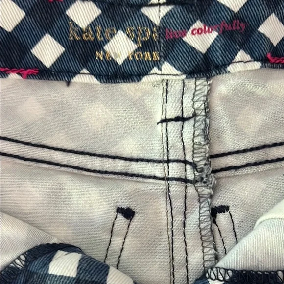 Kate Spade Blue and White Mini Pencil Skirt - Picture 5 of 6